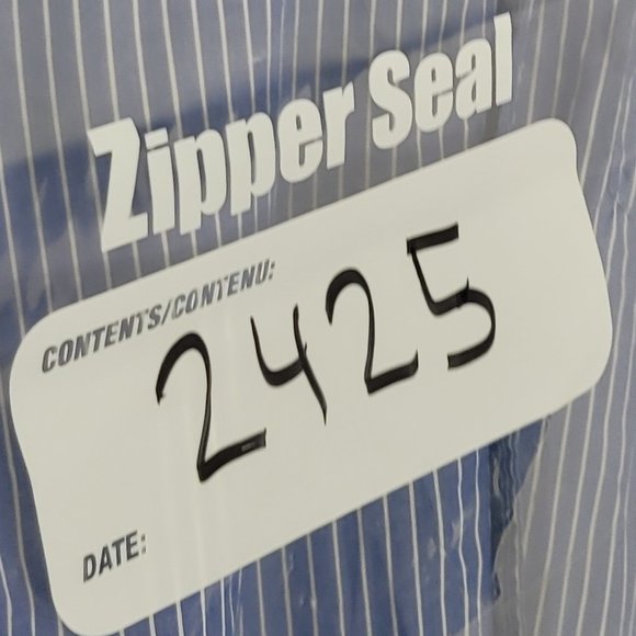 Steve & Barry's Men's Blue & White Striped Long Sleeve Button Up Cotton Shirt M - Picture 10 of 10